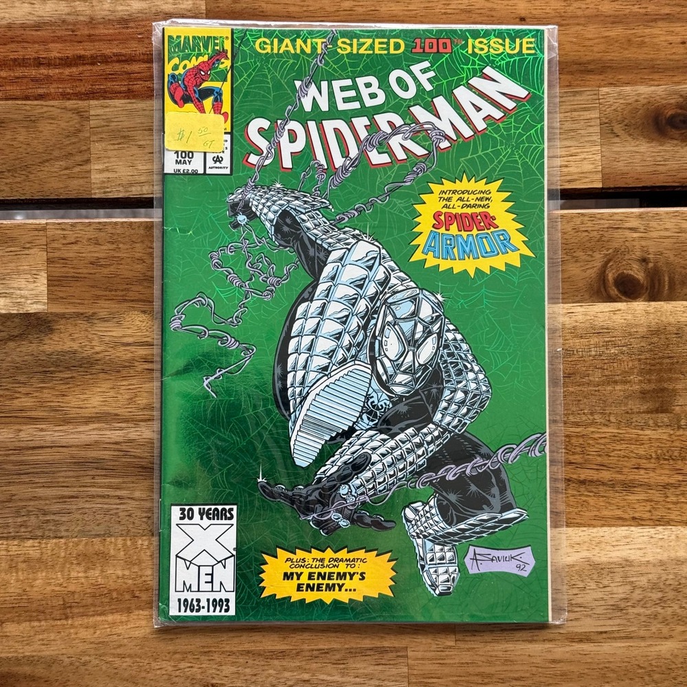 Web of Spider-Man 100 Marvel Comics 1993 1st Spider-Armor Giant Sized Issue